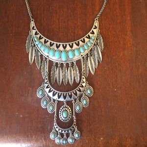 Lucky Brand Bad Ash feather necklace!!!